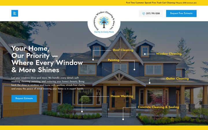 Screenshot of cwcpropertyservices.com