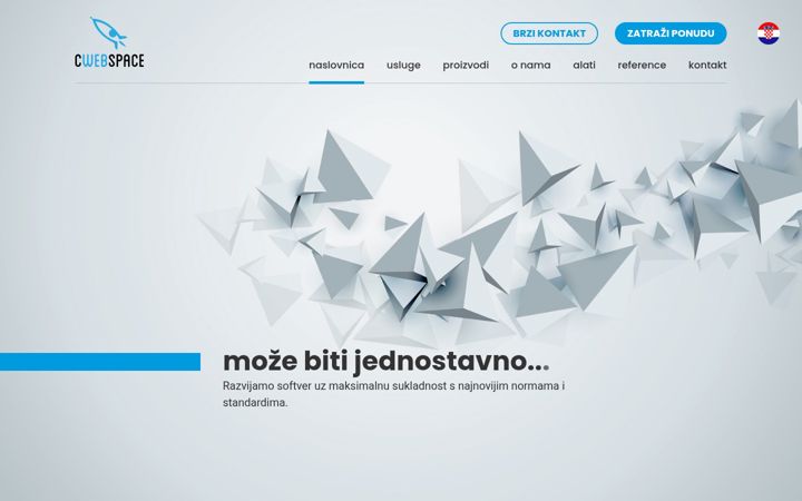 Екранна снимка на cwebspace.hr