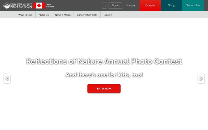 Screenshot of cwf-fcf.org