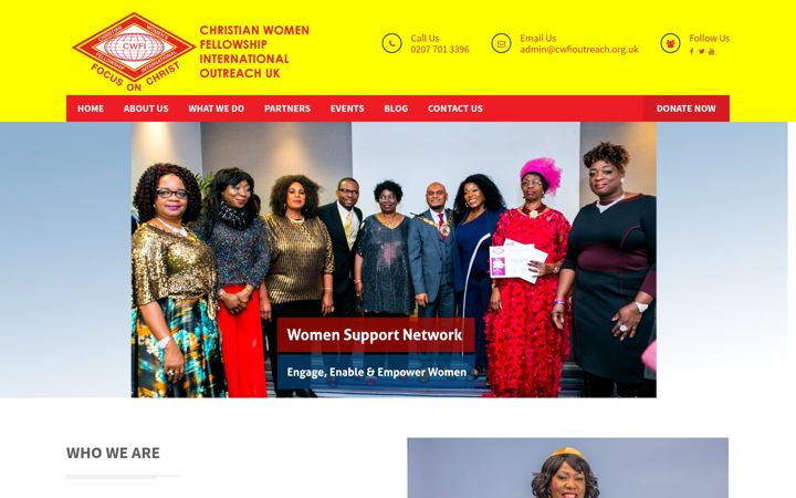 Screenshot of cwfioutreach.org.uk