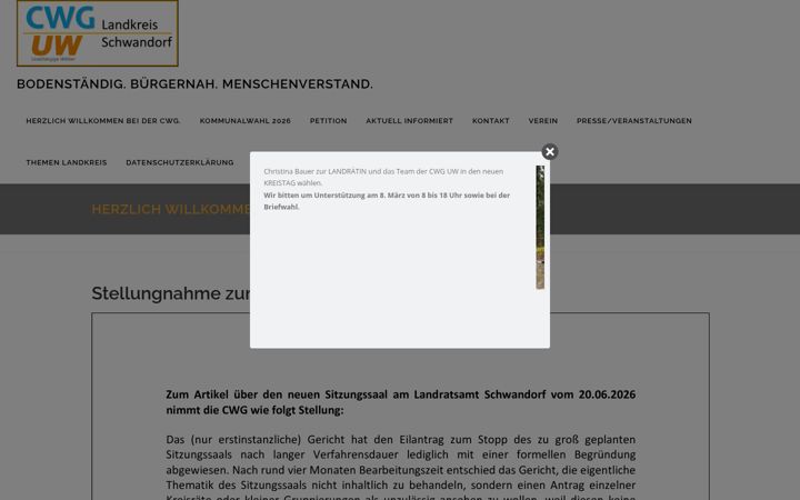Screenshot of cwg-sad.de