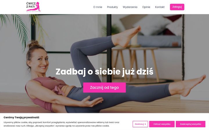 Zrzut ekranu cwiczzpati.pl