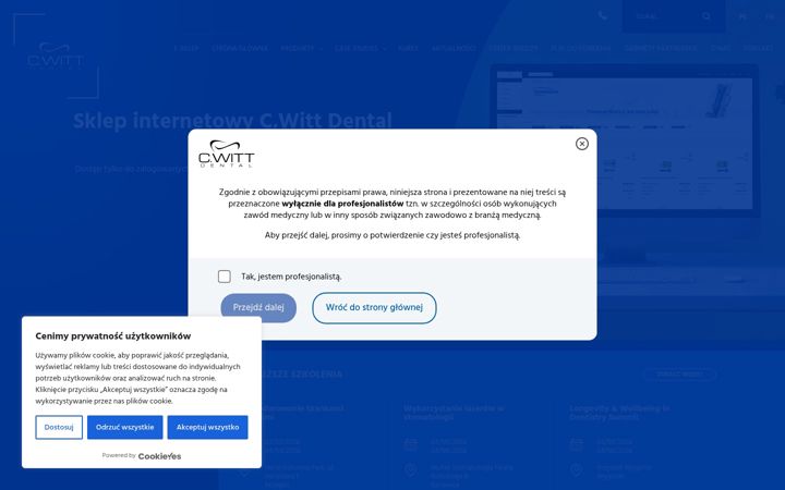 Screenshot of cwittdental.pl