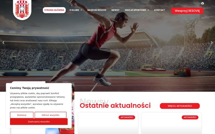 Screenshot of cwksresovia.pl