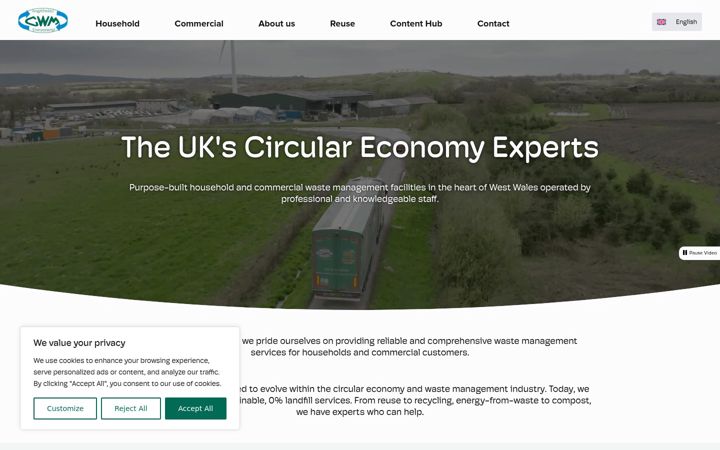 Screenshot di cwmenvironmental.co.uk