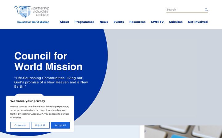 Screenshot von cwmission.org