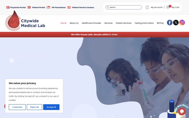 Screenshot of cwmlab.com