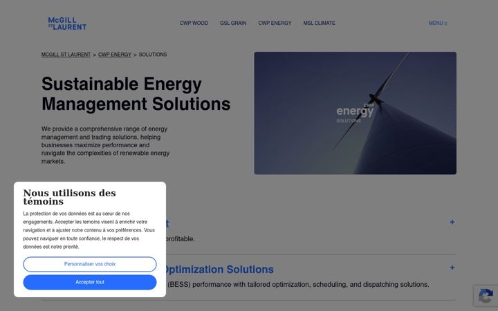 Screenshot of cwpenergysolutions.com