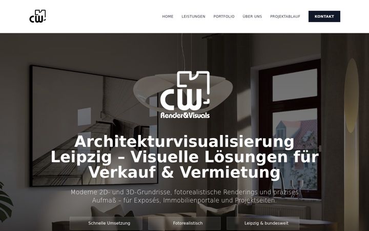 Screenshot of cwrendervisuals.de
