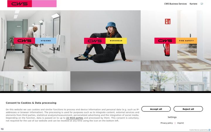 Screenshot of cws.com