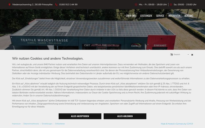 Screenshot of cwt-autoglas.de