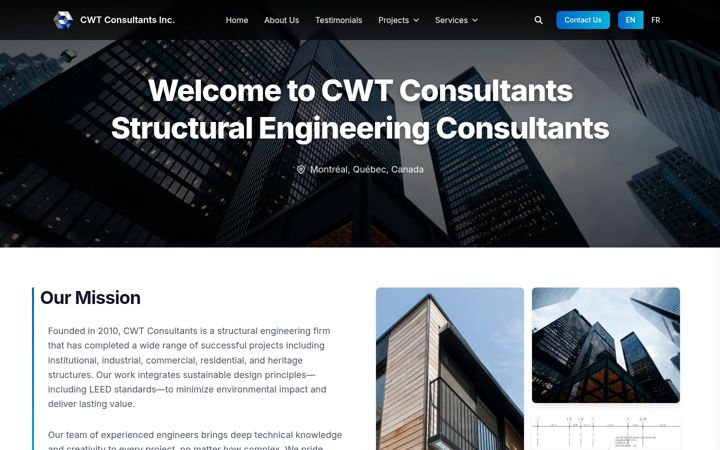 Screenshot of cwtconsultants.ca