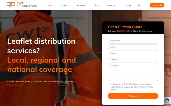 Screenshot of cwtdistribution.com