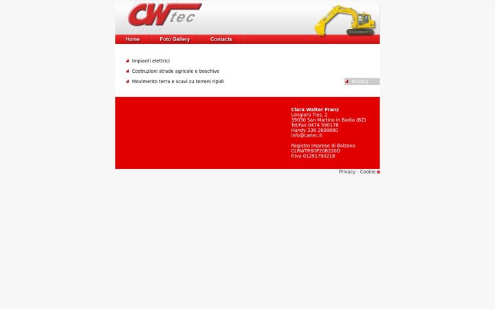 Screenshot of cwtec.it