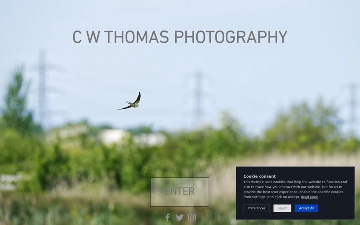 Screenshot von cwthomasphotography.co.uk