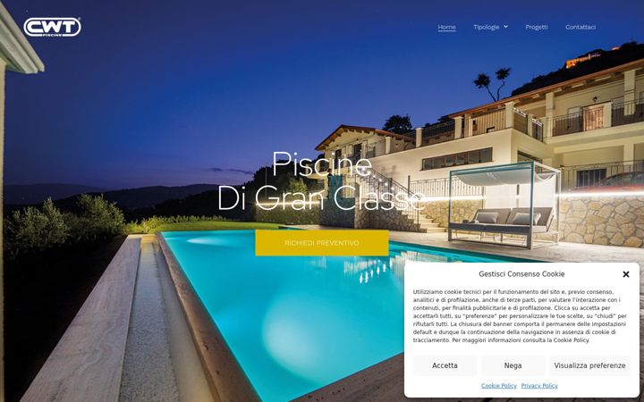 Screenshot of cwtpiscine.com