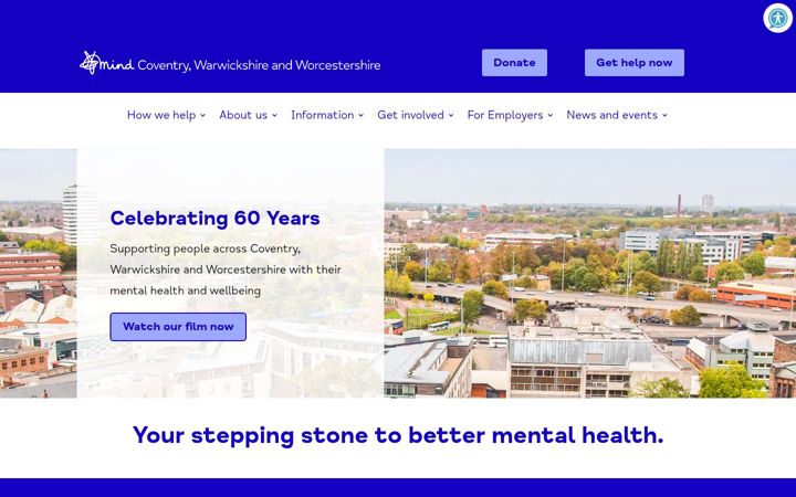 Screenshot of cwwmind.org.uk