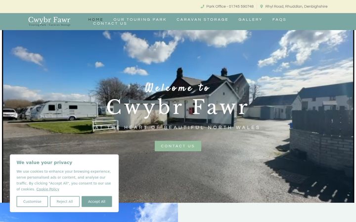 Screenshot of cwybr.co.uk