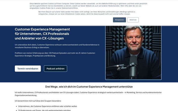 Screenshot of cx-talks.com