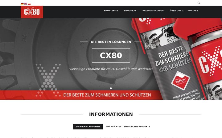 Screenshot of cx80.de