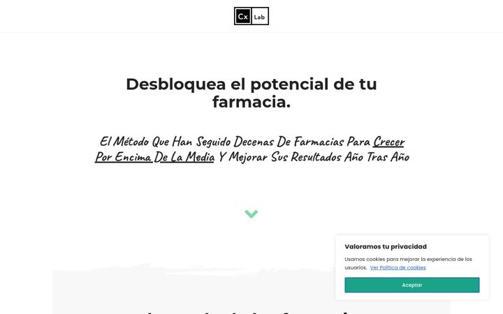 Captură de ecran a cxlab.es