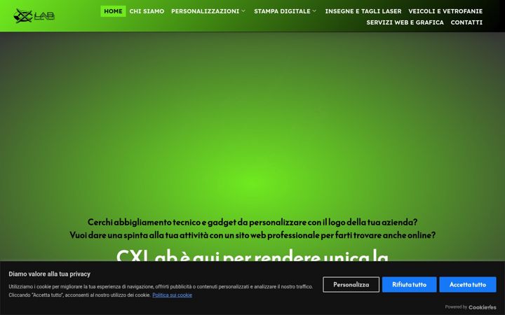 Screenshot of cxlabofficial.it