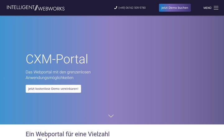Screenshot of cxm-portal.com