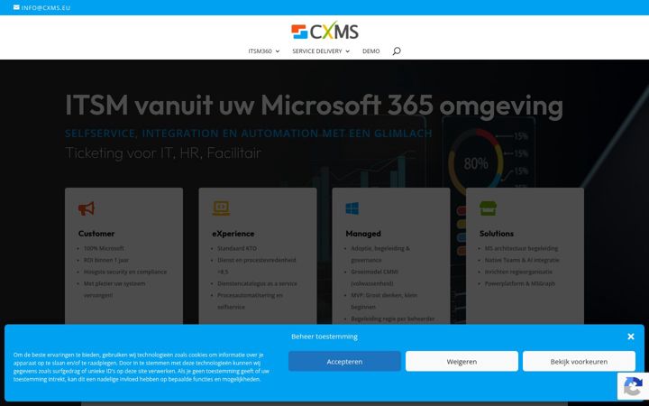 Screenshot of cxms.eu