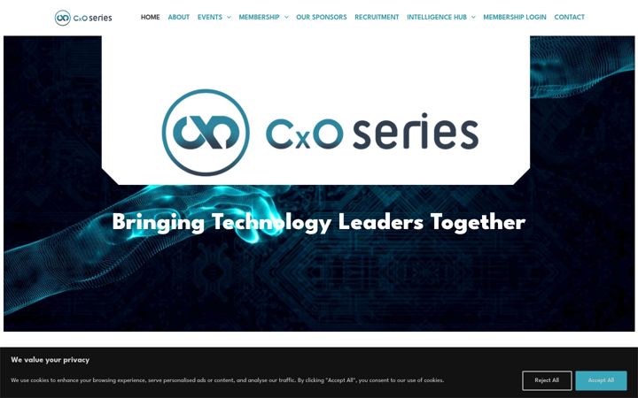 Screenshot of cxo-series.com