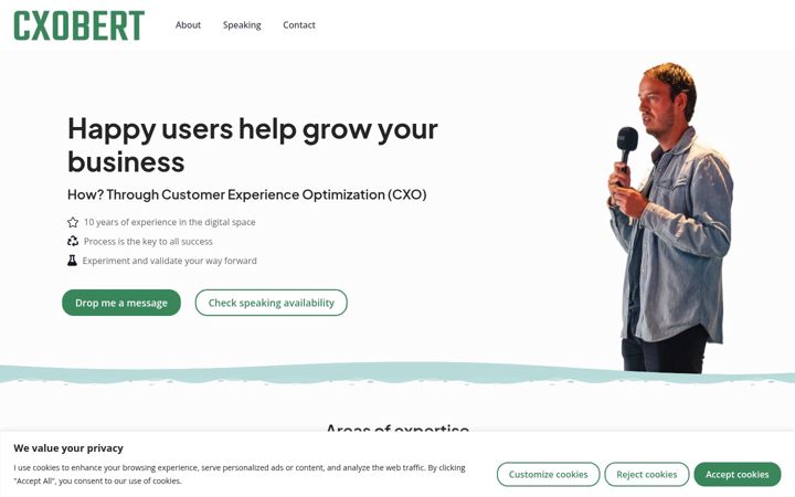 Screenshot of cxobert.com
