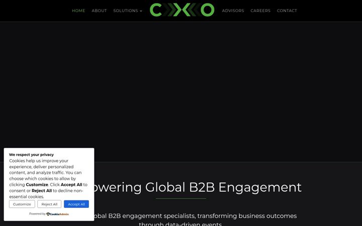 Screenshot of cxomg.com