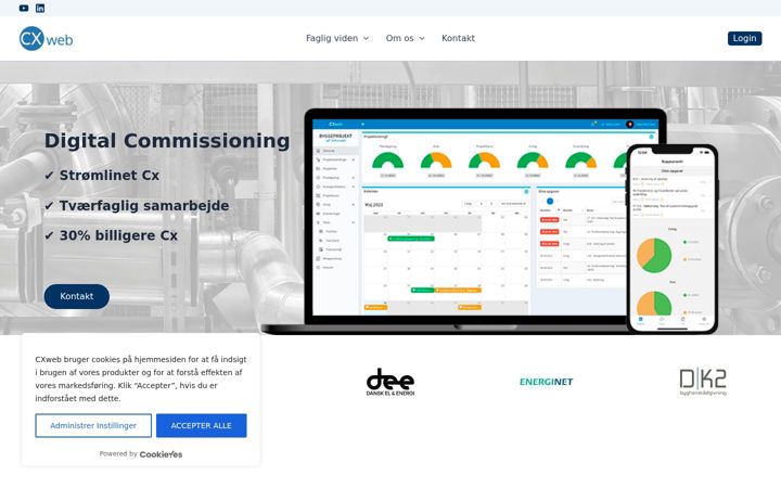 Screenshot of cxweb.dk