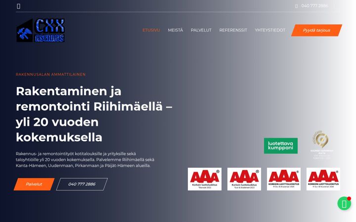 Screenshot di cxxasennus.fi