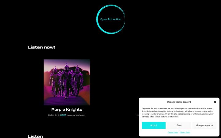 Screenshot of cyanattraction.com