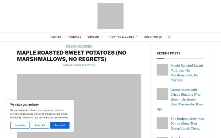 Screenshot of cyanneeats.com