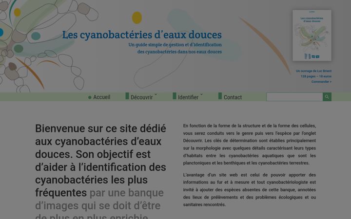 Screenshot von cyanobacteries.fr