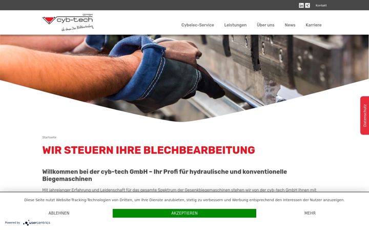 Screenshot of cyb-tech.de