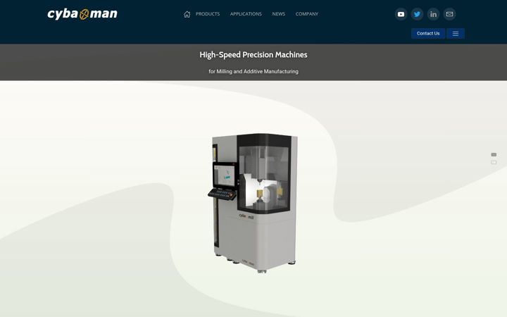 Captura de ecrã de cybamantech.co.uk