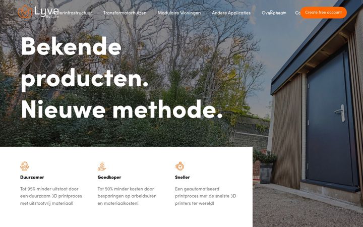 Screenshot of cybe.nl