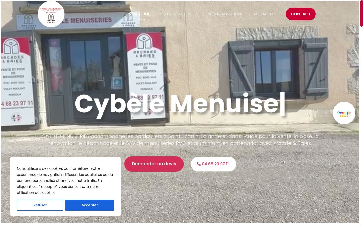 Screenshot des Einwilligungsbanners vor jeglicher Interaktion