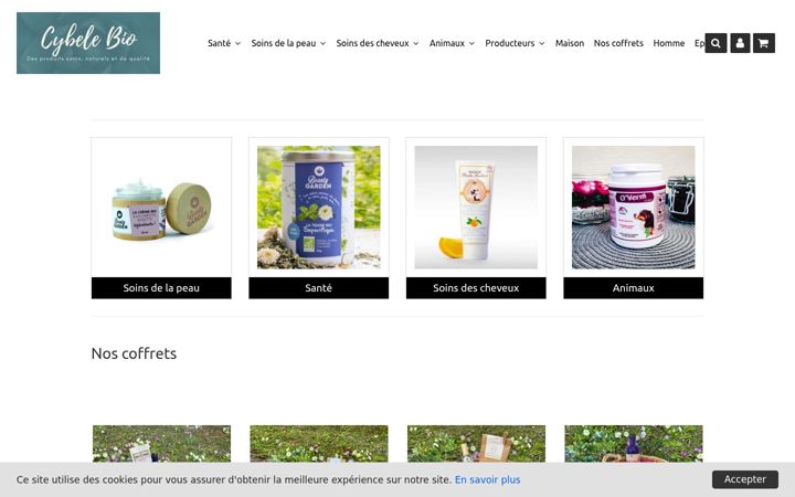 Screenshot von cybelebio.fr