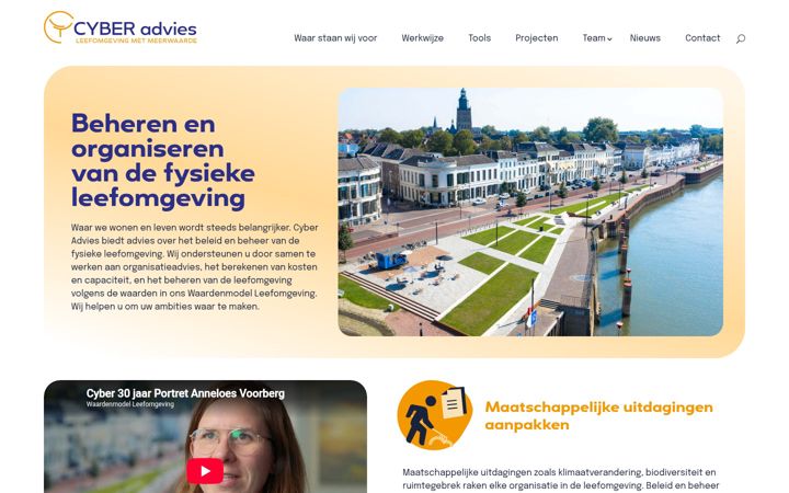 Screenshot of cyber-advies.nl