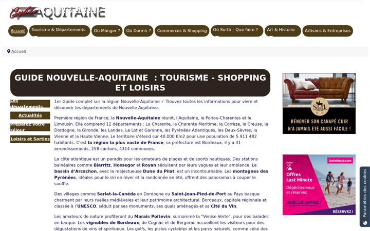 Screenshot of cyber-aquitaine.com