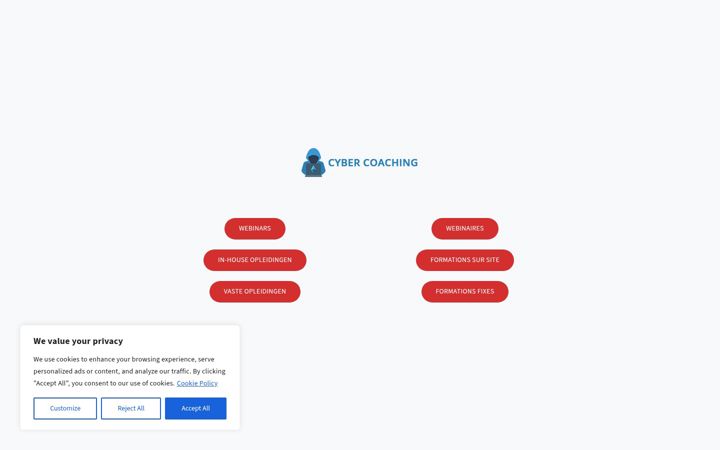 Snímek obrazovky cyber-coaching.be
