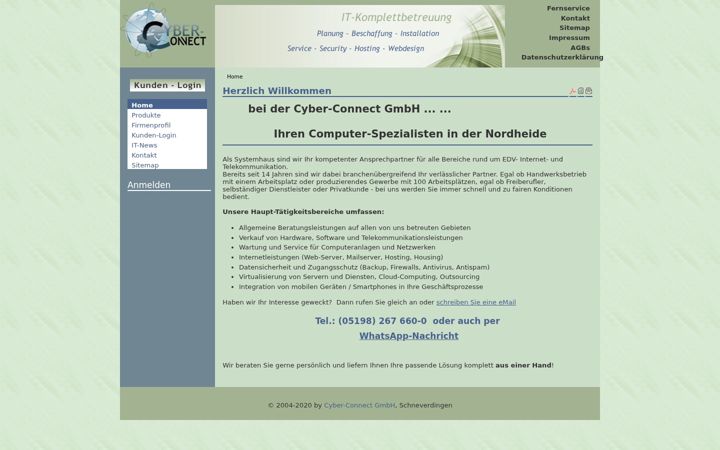 Screenshot of cyber-connect.de