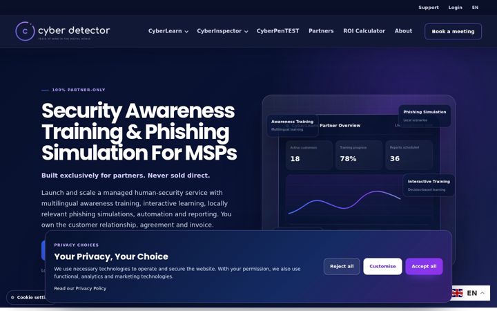 Screenshot of cyber-detector.com