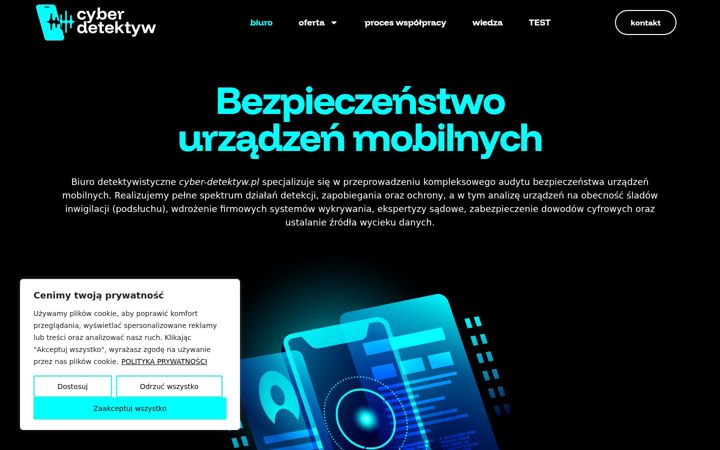 Skjermbilde av cyber-detektyw.pl