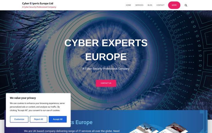 Screenshot of cyber-experts.net