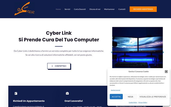 Screenshot of cyber-link.it