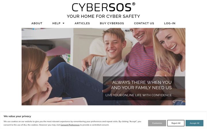 Screenshot of cyber-made-easy.co.uk